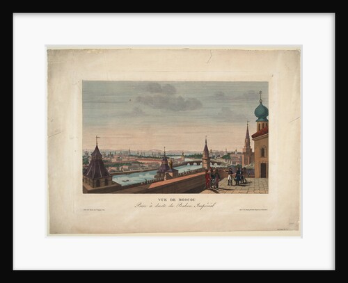 View of Moscow, taken from the balcony of the Imperial Palace, 1812 by Henri Courvoisier-Voisin