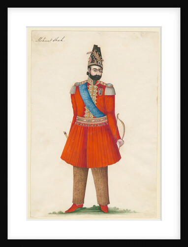 Mohammad Shah Qajar, king of Persia, 1835 by Iranian master