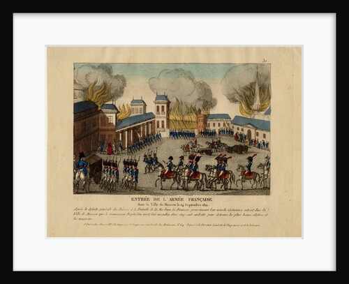The Grande Armée enters the city of Moscow, 1812 by Anonymous
