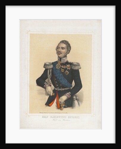 Portrait of Ivan Fyodorovich Paskevich, Count of Erivan, Viceroy of the Kingdom of Poland, 1850 by Anonymous