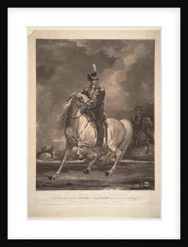 Portrait of Count Matvei Ivanovich Platov, 1815 by Thomas Phillips