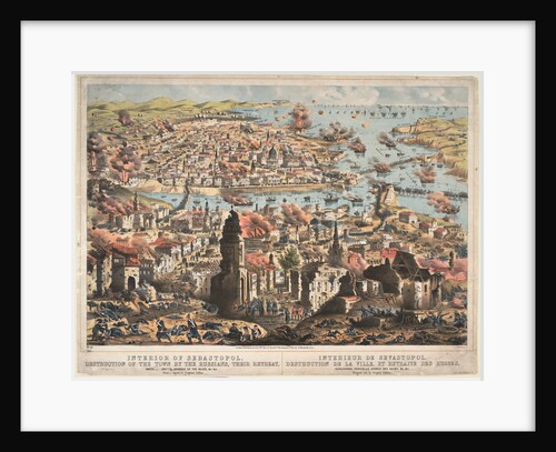 Interior of Sevastopol, destruction of the town by the Russians, their retreat, 1855 by Unknown artillery officer