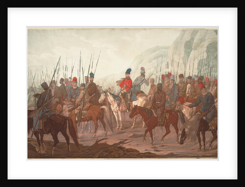 March of Ural Cossacks through Bohemia in July 1799, 1800 by Carl Adolph Heinrich Hess