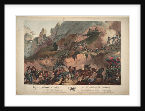 Russian Army Crossing the Devils Bridge in 1799, 1804 by Robert Carr Porter