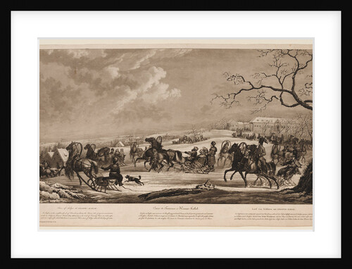Race of sledges at Krasny Kabachok (Little Red Tavern), 1814 by Alexander Ivanovich Sauerweid