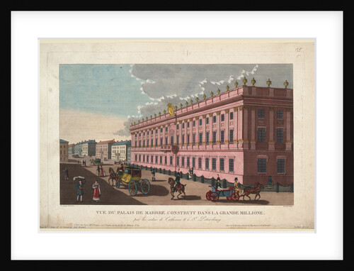 The Marble Palace in Saint Petersburg, c. 1811 by Henri Courvoisier-Voisin