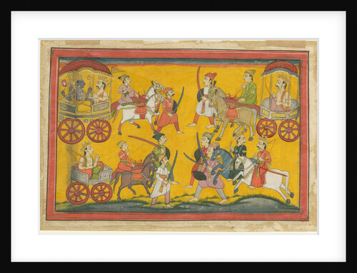 Vishnu Procession, c. 1755 by Indian Art