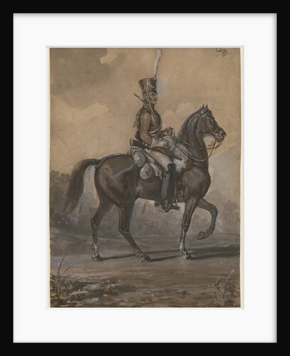 Russian dragoon, 1820 by Alexander Ivanovich Sauerweid