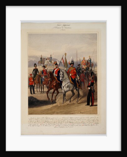 Soldiers of the 1st Guard Cavalry Division of the Russian Imperial Guard, 1867 by Karl Karlovich Piratsky