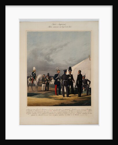 Pioneers, invalides and gendarmes of the Imperial Guards Corps, 1867 by Karl Karlovich Piratsky