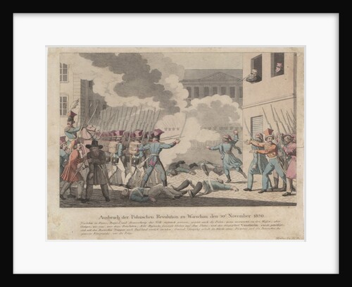 Outbreak of the Polish Revolution in Warsaw on November 1830 by Georg Benedikt Wunder