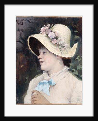 Parisian woman (Portrait of Irma), 1882 by Maria Konstantinovna Bashkirtseva