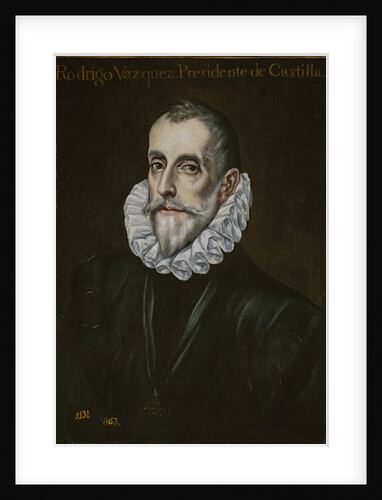 Portrait of Rodrigo Vázquez de Arce, First third of 17th cen by Dominico El Greco