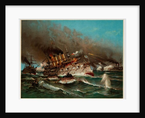Sinking of Russian cruiser Varyag at Battle of Chemulpo Bay, 1904 by Anonymous