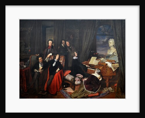 Franz Liszt Fantasizing at the Piano, 1840 by Josef Danhauser