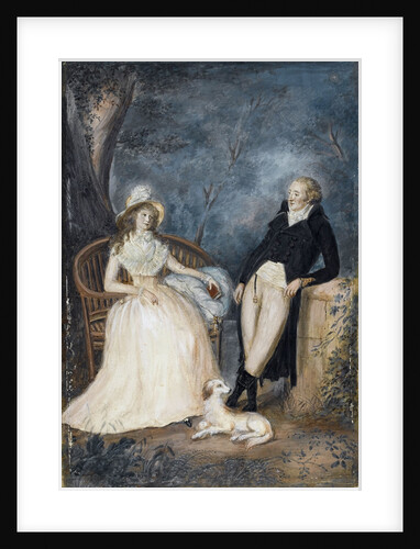 Charlotte von Stein and Johann Wolfgang von Goethe in conversation, Second Half of the 18th cen by German master