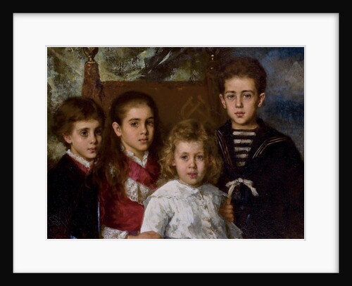 Portrait of the children of Paul Pavlovich Demidoff, 2nd Prince of San Donato, Avrora, A by Alexei Alexeyevich Harlamov