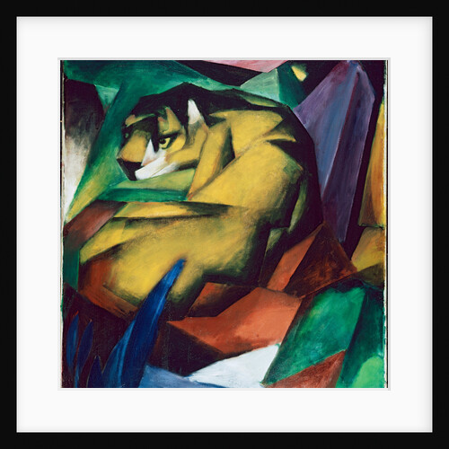 The tiger, 1912 by Franz Marc