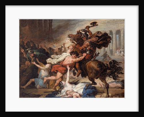 Destruction of Jerusalem by the Romans (Study), 1824 by François-Joseph Heim