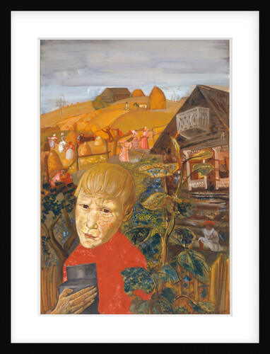 Sergei Yesenin (1895?1925) as a Youth, ca 1923 by Boris Dmitryevich Grigoriev