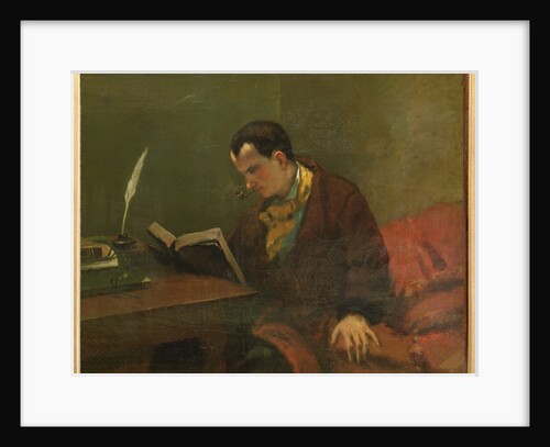 Charles Baudelaire, 1848 by Gustave Courbet