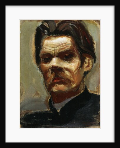 Portrait of the author Maxim Gorky, 1906 by Akseli Gallen-Kallela