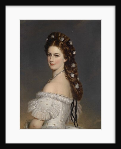 Empress Elisabeth of Austria with Diamond stars in her hair, ca 1860 by Franz Xavier Winterhalter