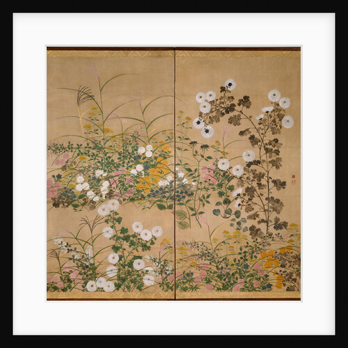 Flowering Plants in Autumn, 18th century by Ogata Korin
