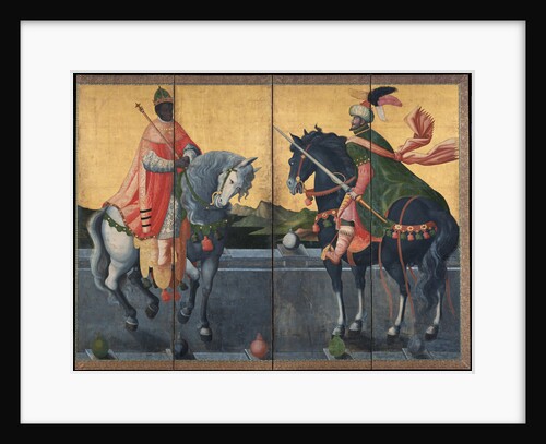Western Kings on Horseback, First third of 17th cen by Anonymous
