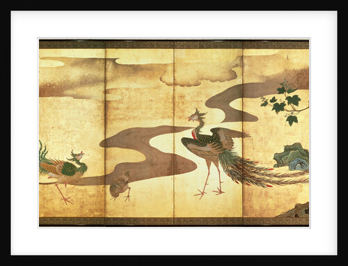 Phoenixes by Paulownia Trees, 17th century by Kano Tan'yu