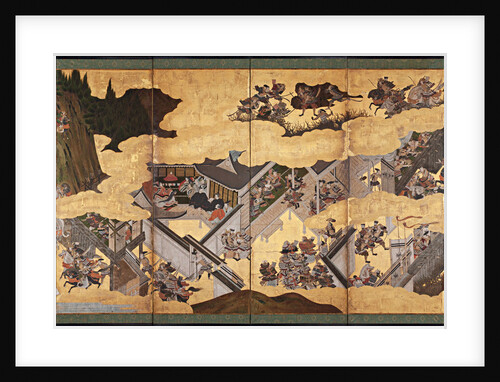 Battle scenes from the Tale of Heike (Heike Monogatari), First third of 17th cen by Anonymous