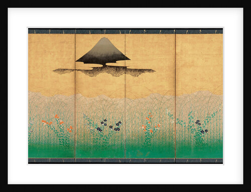 Mount Fuji and the moon, ca 1760 by Anonymous