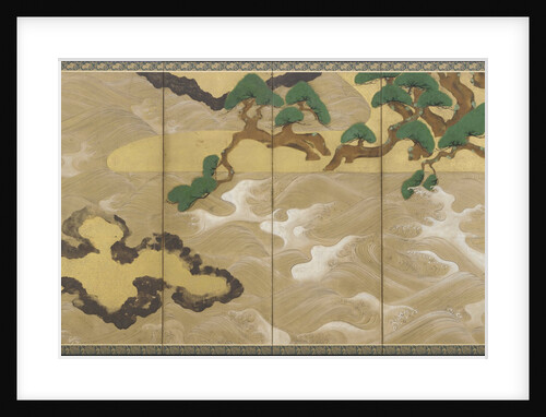 Waves at Matsushima, Early 17th cen by Tawaraya Sotatsu