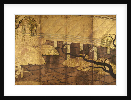 The River Bridge at Uji, 1568-1615 by Anonymous