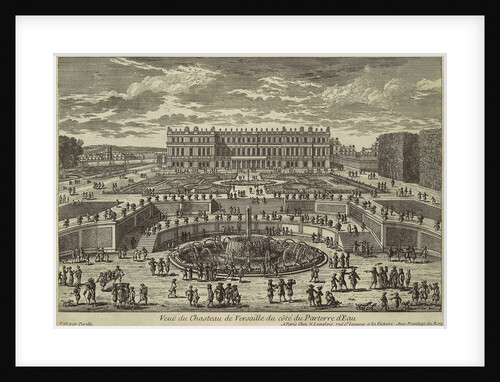 View of Versailles, garden facade, 1680s by Adam Pérelle
