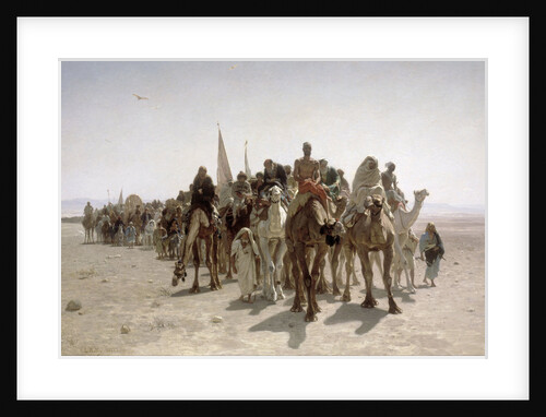 Pilgrims going to Mecca, 1861 by Léon Belly