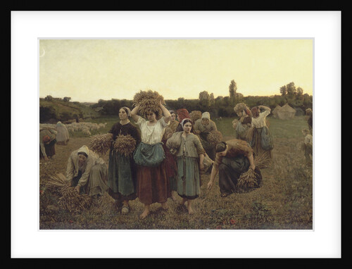 Calling in the Gleaners, 1859 by Jules Breton