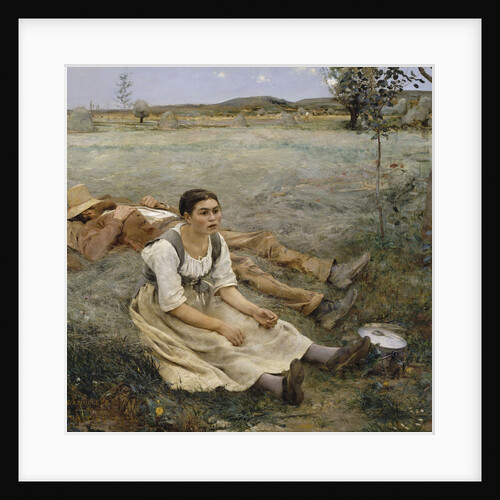 Hay making, 1877 by Jules Bastien-Lepage