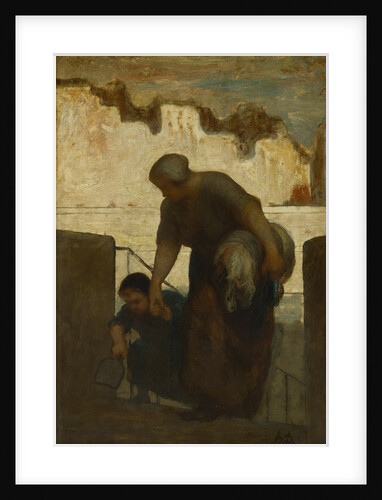 The Laundress, ca 1863 by Honoré Daumier