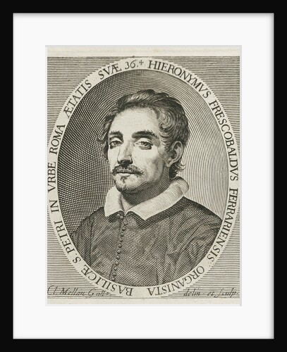 Portrait of the composer Girolamo Frescobaldi, 1634 by Claude Mellan