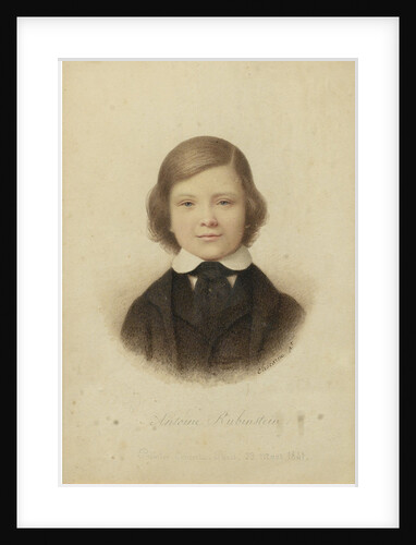 Anton Rubinstein, at the age of 12 years, 1841 by Geoffroy-Alphonse Chocarne