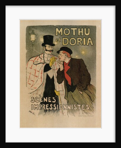 Mothu and Doria. (Scènes impressionistes), 1893 by Théophile Alexandre Steinlen