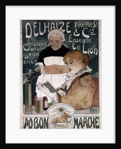 Advertising Poster for the Delhaize Frères & Cie Biscuits, 1900 by Herman Richir