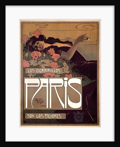 Los Cigarillos Paris, 1901 by Aleardo Villa