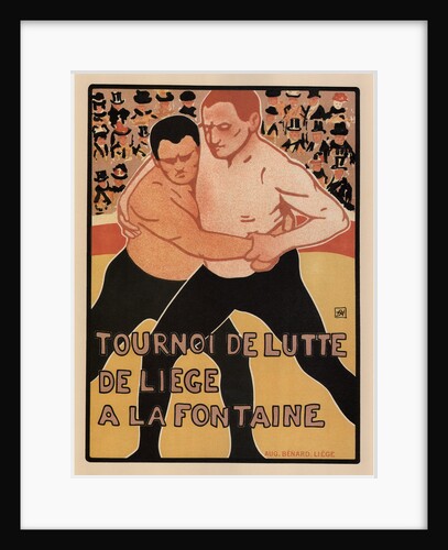 Wrestling tournament, Liège, 1899 by Armand Rassenfosse