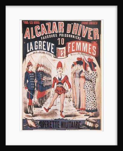 Poster for the Operetta La Grêve des femmes by A. de Villebichot, 1879-1880 by Charles Lévy