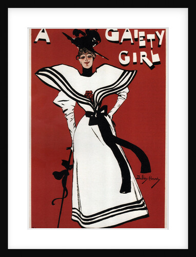 Poster for the musical comedy A Gaiety Girl by Sidney Jones, 1893 by Dudley Hardy