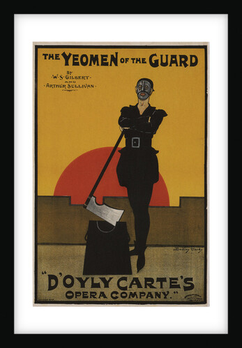Poster for the Oper The Yeomen of the Guard by Gilbert and Sullivan, 1897 by Dudley Hardy