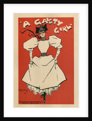 Poster for the musical comedy A Gaiety Girl by Sidney Jones, 1895 by Dudley Hardy