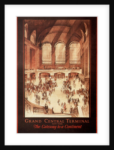 Grand Central Terminal, New York, 1927 by Earl Horter